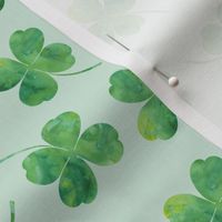 shamrock toss || watercolor mint