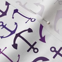 Purple Anchors // Vertical // Nautical Collection