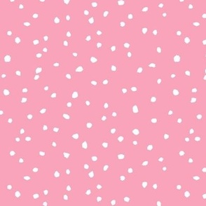 CONFETTI DOTS Powder Pink and White