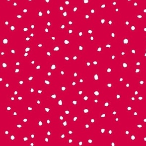 CONFETTI DOTS Red and White