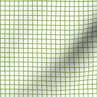 Small Grid - White/Greenery