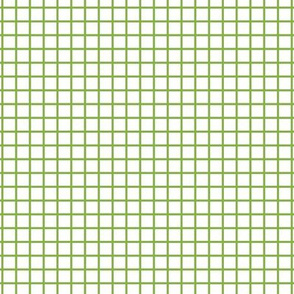 Small Grid - White/Greenery