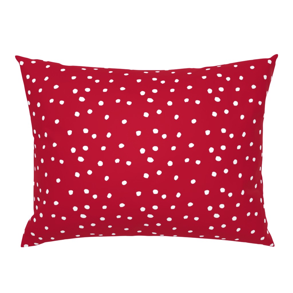 COTTON BALL DOTS Scarlet Red