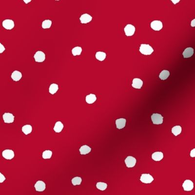 COTTON BALL DOTS Scarlet Red