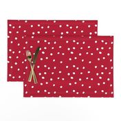 COTTON BALL DOTS Scarlet Red