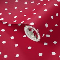 COTTON BALL DOTS Scarlet Red