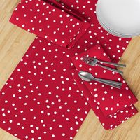 COTTON BALL DOTS Scarlet Red