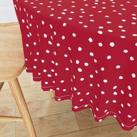 COTTON BALL DOTS Scarlet Red