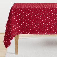 COTTON BALL DOTS Scarlet Red