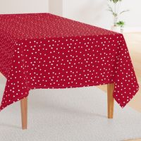 COTTON BALL DOTS Scarlet Red