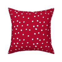 COTTON BALL DOTS Scarlet Red