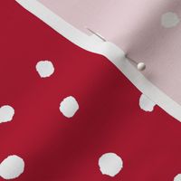 COTTON BALL DOTS Scarlet Red