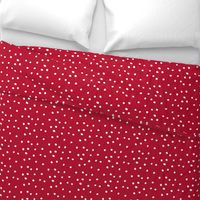 COTTON BALL DOTS Scarlet Red