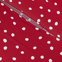 COTTON BALL DOTS Scarlet Red