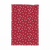 COTTON BALL DOTS Scarlet Red