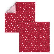 COTTON BALL DOTS Scarlet Red