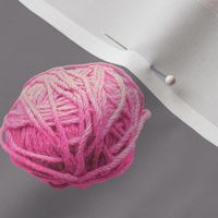 little yarn balls - summercolors on grey