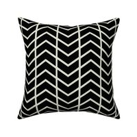 chevron stripe black and champagne