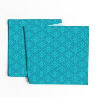 Marrakesh Bohemian Ogee Aqua hearts turquoise summer