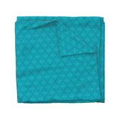 Marrakesh Bohemian Ogee Aqua hearts turquoise summer