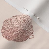 little yarn balls - terra cotta