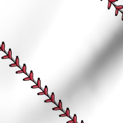 baseball stitch - white