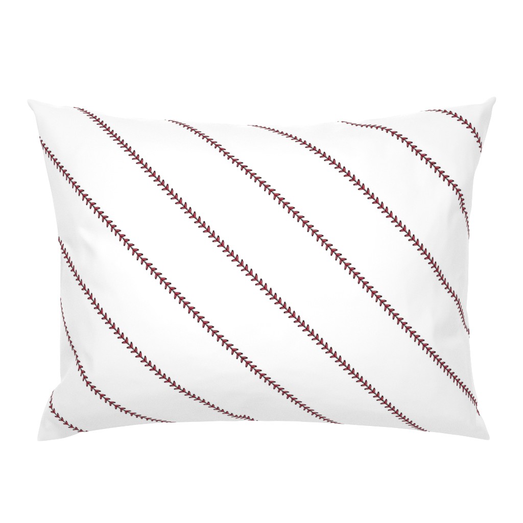 baseball stitch (small scale) - white