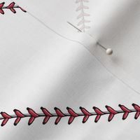 baseball stitch (small scale) - white