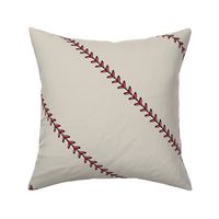 baseball stitch - on beige