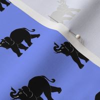 Elephant Parade Print in Periwinkle