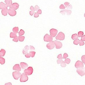 pink floral watercolor