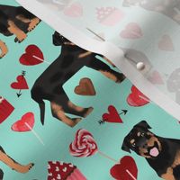 rottweiler valentines fabric dog love fabric best dogs fabric rottweilers