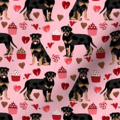 rottweiler valentines fabric dog love fabric best dogs fabric rottweilers