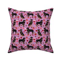 rottweiler valentines fabric dog love fabric best dogs fabric rottweilers