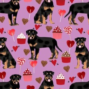 rottweiler valentines fabric dog love fabric best dogs fabric rottweilers