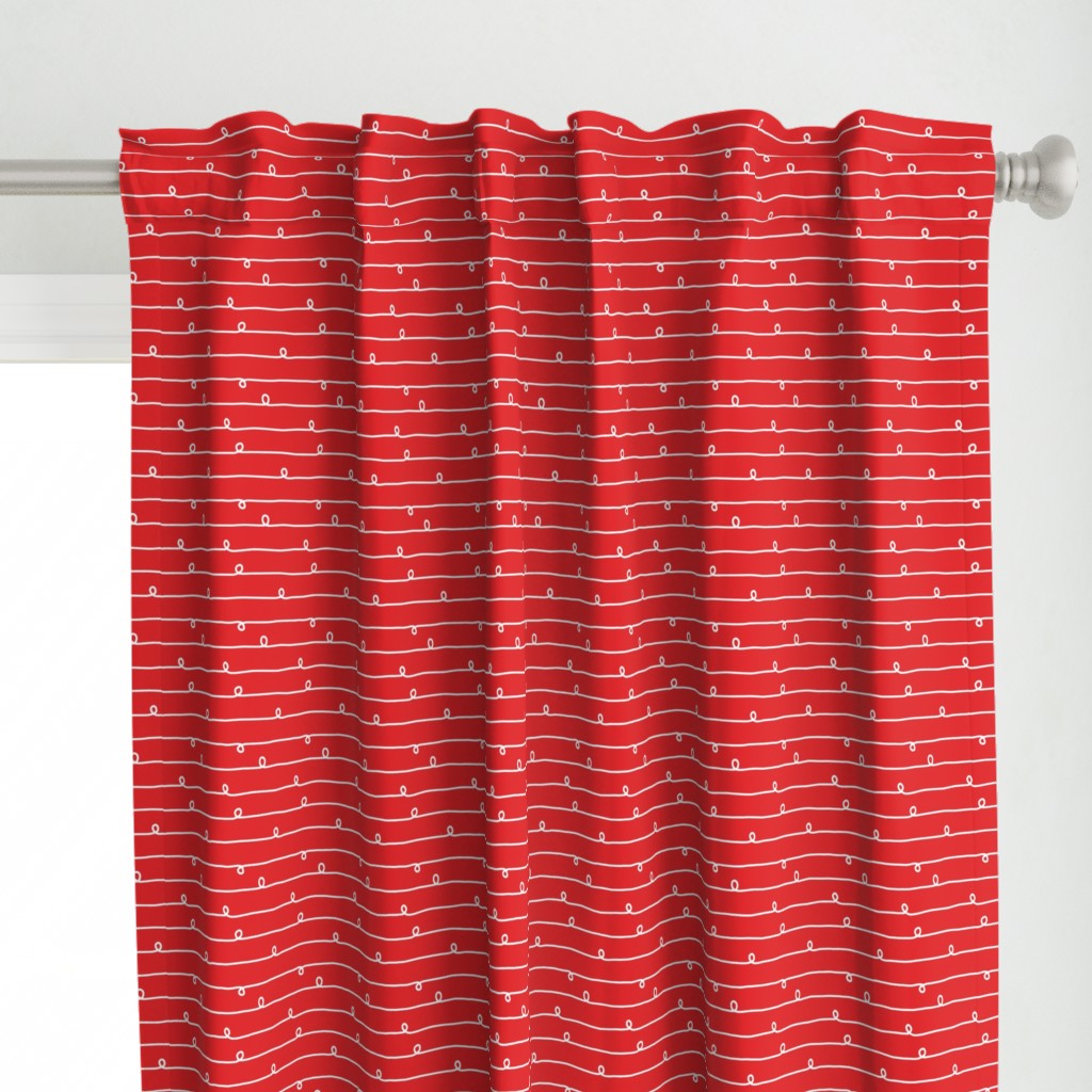 White Stripes and Loops on Red Small Scale