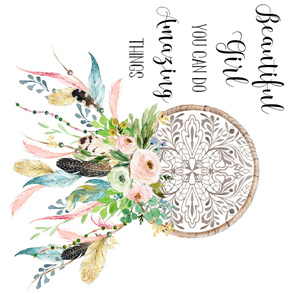 Spring Time Dream Catcher - Beautiful Girl Quote