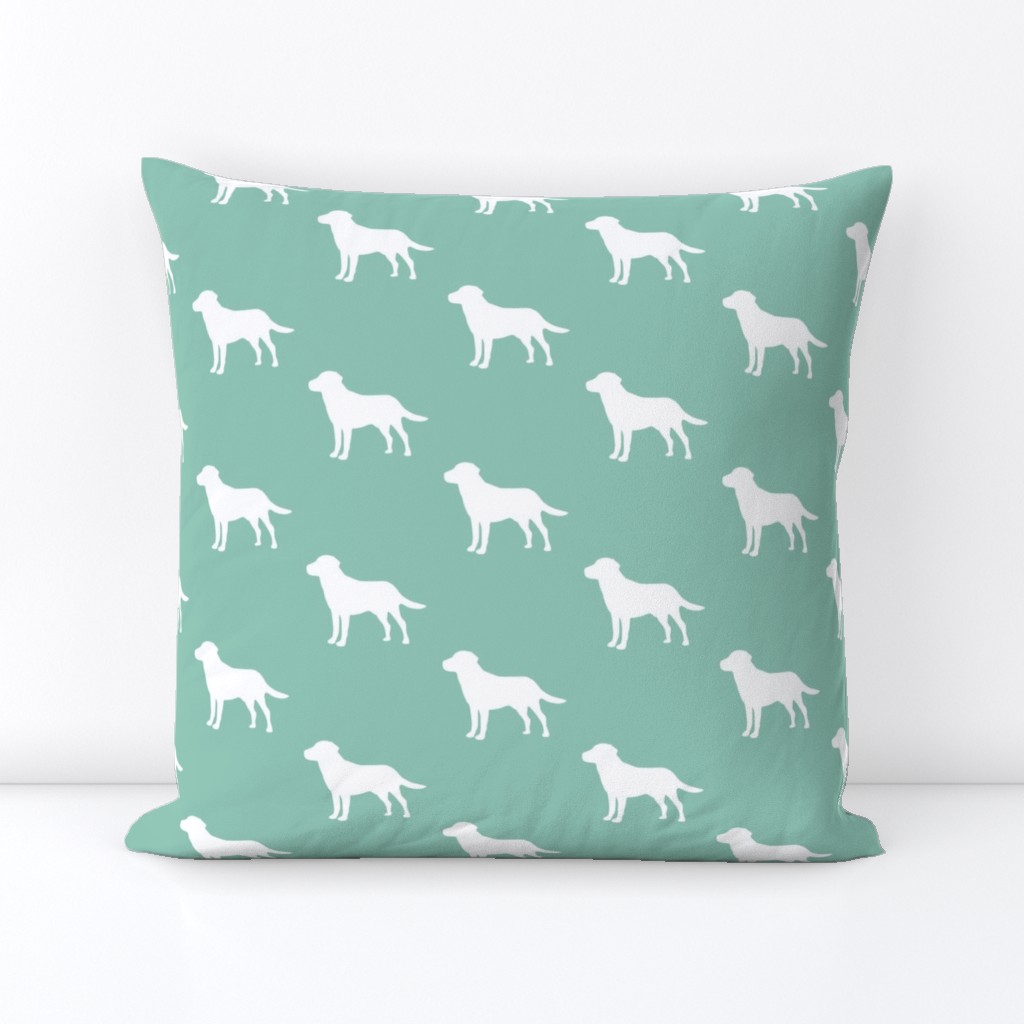 Labrador Retriver Aqua Green