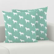 Labrador Retriver Aqua Green