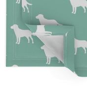 Labrador Retriver Aqua Green