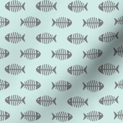 Grey Fishes on Aqua