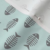 Grey Fishes on Aqua