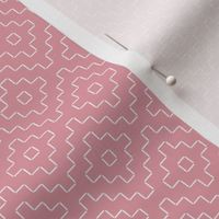 faux sashiko plus on hyacinth pink