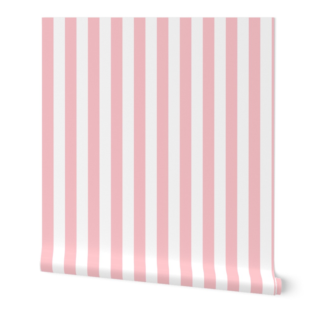 Stripes | Baby Pink and White (2.5 inch)