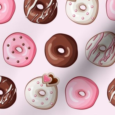 Valentine Donut Sweets Pink