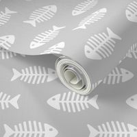 Large Fishes on Grey