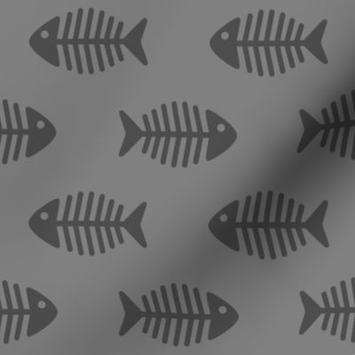 Large Grey Fishes on Grey