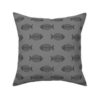 Large Grey Fishes on Grey
