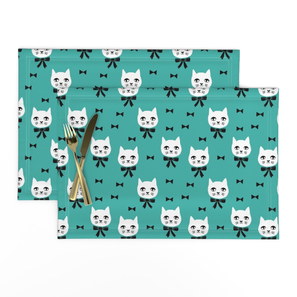 fancy cat // turquoise bow tie cat cute cat faces best cat design