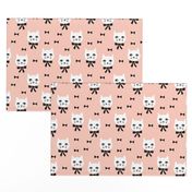 fancy cat // cute cat blush fabric bows bow fabric andrea lauren design